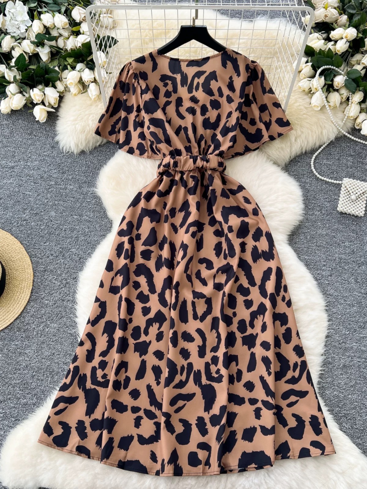Enchanted dreams print dress  CD865 images